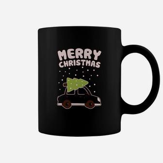 Merry Christmas Xmas Tree On Car Cute Xmas Coffee Mug - Seseable