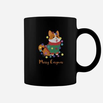 Merry Corgimas Corgi Dog Pun Christmas Funny Coffee Mug - Seseable