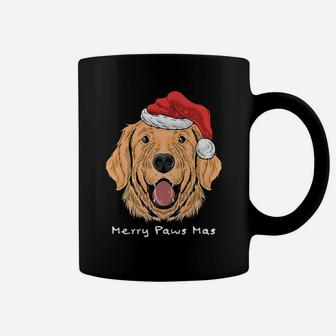 Merry Paws Mas Funny Dog Lover Christmas Coffee Mug - Seseable