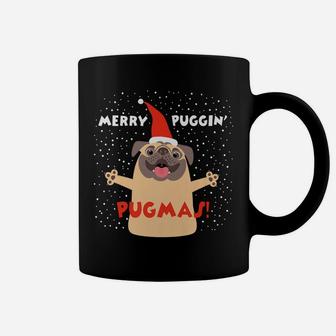 Merry Puggin Pugmas Pug Dog Funny Christmas Coffee Mug - Seseable