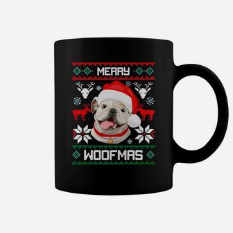 Merry Woofmas English Bulldog Christmas Dog Gift Coffee Mug - Seseable