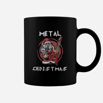 Metal Christmas Santa Rock Coffee Mug - Seseable