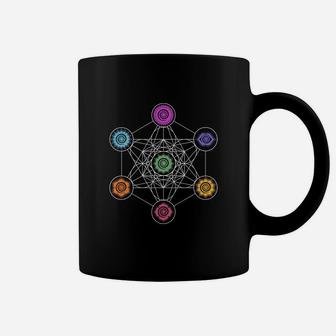 Metatrons Cube Chakras Cosmic Energy Centers Coffee Mug - Seseable