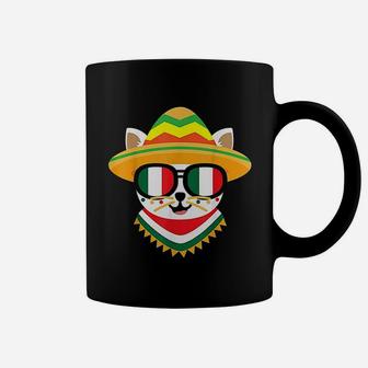 Mexican Cat Funny Taco Cinco De Mayo Cat Mom Coffee Mug | Seseable UK