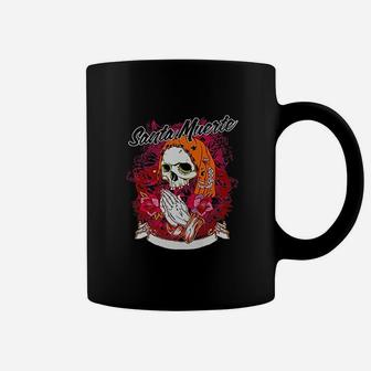 Mexican Day Of The Dead La Santa Muerte Halloween Coffee Mug - Seseable