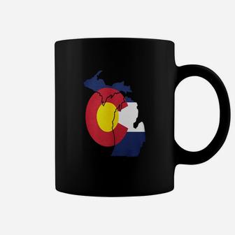 Michigan Colorado Funny Pride Flag Apparel Kids Shirts Coffee Mug - Seseable