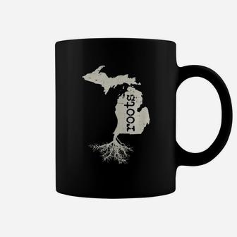 Michigan Native Roots T-shirt Coffee Mug - Seseable