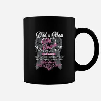 Mom And Dad In Heaven Forever My Angels Memorial Of Parents Coffee Mug | Seseable CA