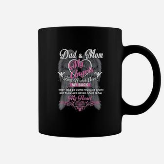 Mom And Dad In Heaven Forever My Memorial Of Parents Coffee Mug - Seseable