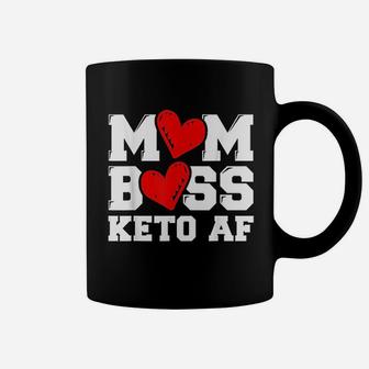 Mom Boss Keto Af Funny Ketogenic Mom Coffee Mug - Seseable