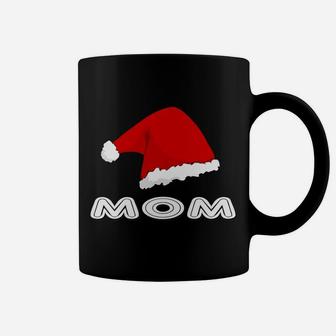 Mom Christmas Santa Hat Family Matching Pajama Mama Coffee Mug - Seseable