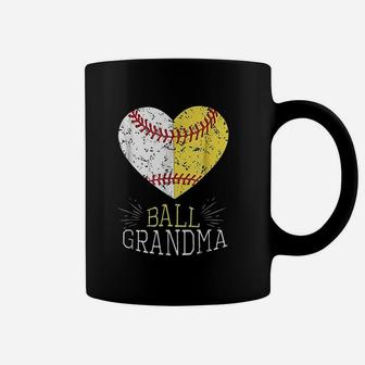 Mom Funny Baseball Ball Funny Grandma Softball Gifts Coffee Mug - Seseable