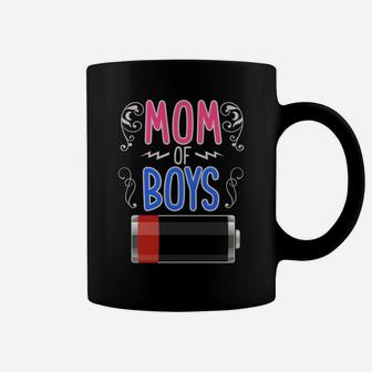 Mom Of Boys Low Battery Boy Mom Mama Mother Coffee Mug | Seseable UK