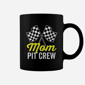 Mom Pit Crew For Racing Party Coffee Mug - Seseable