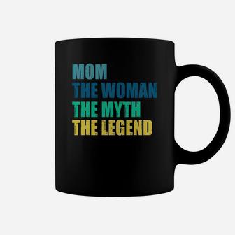 Mom The Woman The Myth The Legend Vintage Coffee Mug - Seseable