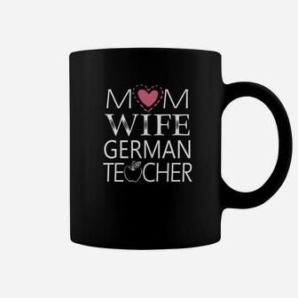 Mom Wife German Teacher Simple Art Coffee Mug - Seseable