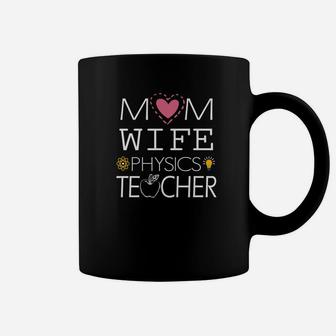 Mom Wife Physics Teacher Simple Art Coffee Mug - Seseable