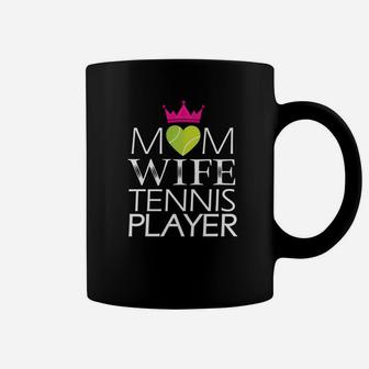 Mom Wife Tennis Player Simple Art Coffee Mug - Seseable