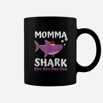 Momma Shark Christmas Cute Gifts For Mom Coffee Mug - Seseable