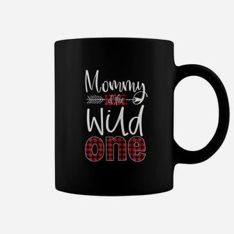 Mommy Of The Wild One Buffalo Plaid Coffee Mug - Seseable