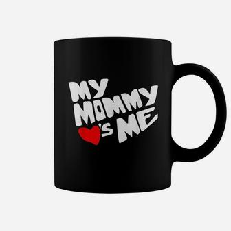 Mommy Valentines Day Loves Me Gifts For Mom Funny Coffee Mug - Seseable
