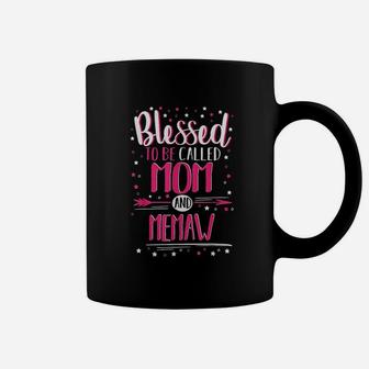 Moms Memaw Blessed Mom And Memaw Coffee Mug - Seseable