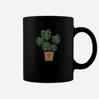 Monstera Monster Plant Funny Cute Monstera Leaf Nature Tropical Bungalow Coffee Mug - Seseable