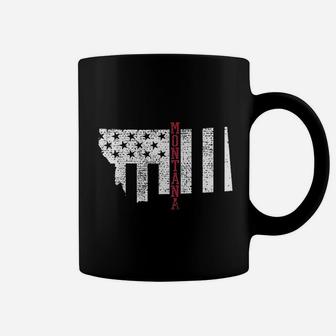 Montana Vintage Retro Usa Flag America Coffee Mug - Seseable