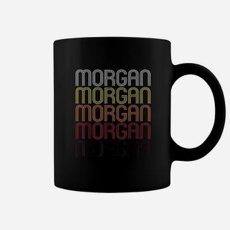 Morgan Retro Wordmark Pattern Vintage Style Coffee Mug - Seseable