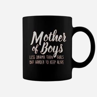 Mother Of Boys Less Drama birthday Coffee Mug - Seseable