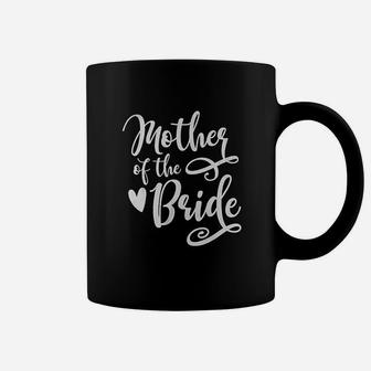 Mother Of The Bride Cursive Heart Family Mom Love Wedding Parent Coffee Mug - Seseable