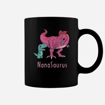 Mothers Day Dinosaurus Funny Nanasaurus Coffee Mug - Seseable