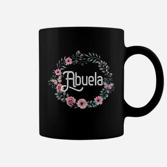 Mothers Day Gift For Spanish Grandma Floral Abuela Coffee Mug - Seseable