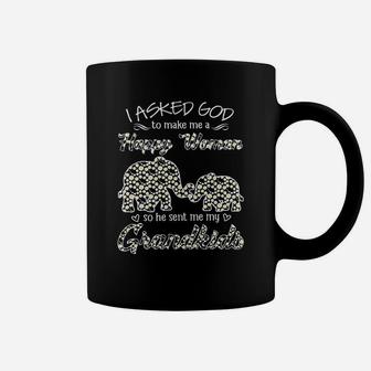 Mothers Day Grandma With Grandkids Funny Saying Coffee Mug - Seseable