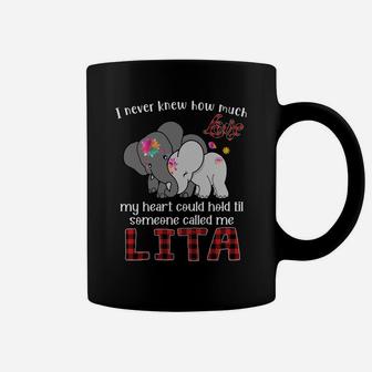 Mothers Day Lita Cute Elephants Love Gift Coffee Mug - Seseable