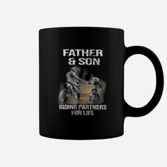 Motocross Father And Son, dad birthday gifts Coffee Mug - Seseable