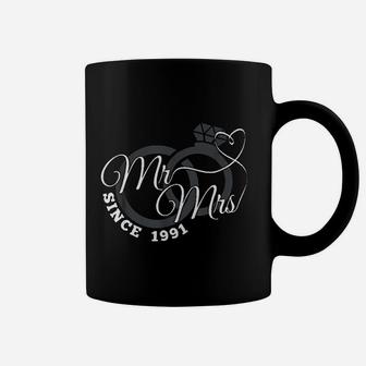 Mr Mrs Since 1991 30th Wedding Anniversary Matching Gift Coffee Mug - Seseable