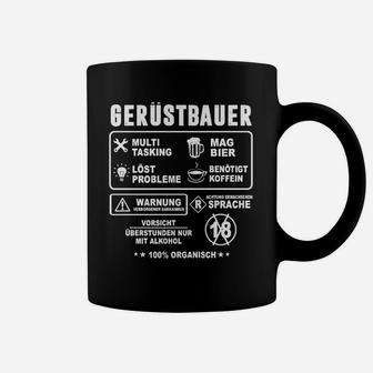 Multitasking Gerüstbauer Tassen, Lustige Bierliebhaber Sprüche - Seseable