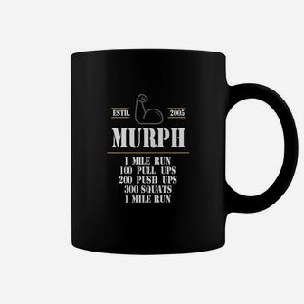 Murph Workout Exercise Challenge Patriotic Wod Coffee Mug - Seseable