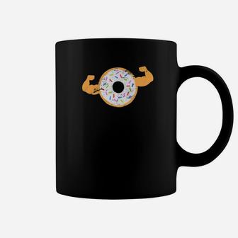 Muscle Donut Funny Powerlifting Shirt Fathers Day Premium Coffee Mug - Seseable