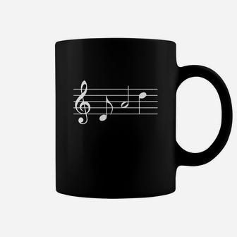 Music Dad T-shirt Text In Treble Clef Musical Notes Tshirt Coffee Mug - Seseable