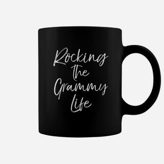 Music Grandma Gift From Grandkids Rocking The Grammy Life Coffee Mug - Seseable