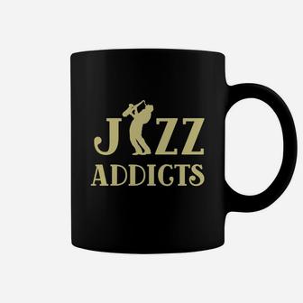 Music Lover- Saxophone Jazz Addicts Tee Shirt Coffee Mug - Seseable