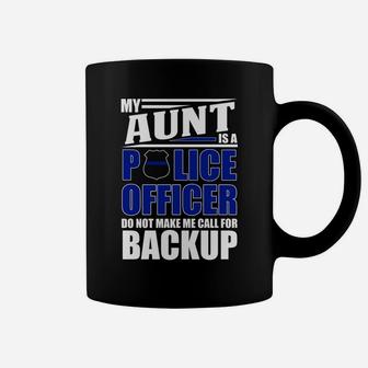 My Aunt Is A Police Officer Police Officer Family Coffee Mug - Seseable