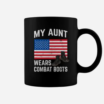 My Aunt Wears Combat Boots Soldier Support Coffee Mug - Seseable