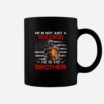 My Brother Is A Soldier Proud Army Sister Coffee Mug - Seseable