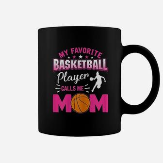 My Favorite Basketball Player Calls Me Mom Mother Day Coffee Mug - Seseable