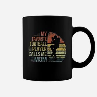 My Favorite Football Player Calls Me Mom Mama Gifts Coffee Mug - Seseable