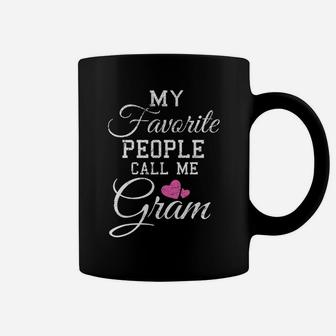 My Favorite People Call Me Gram Grandmother Gift Coffee Mug - Seseable