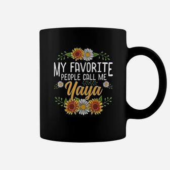 My Favorite People Call Me Yaya Mothers Day Coffee Mug - Seseable